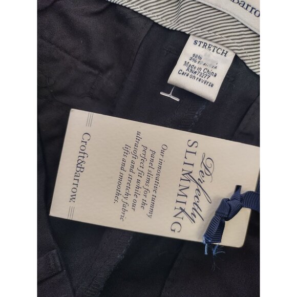 Croft & Barrow Womens Stretch Slimming Bermuda Shorts Navy Size 16. NWT - Picture 3 of 7